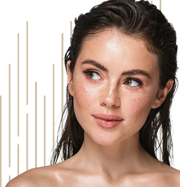 Woman with fresh, natural-looking skin