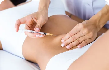 Abdominal lipolytics – injection into the abdomen