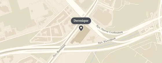 Карта: Dermique – бул. Витоша 89В, Гранд Хотел Милениум София, ет.1